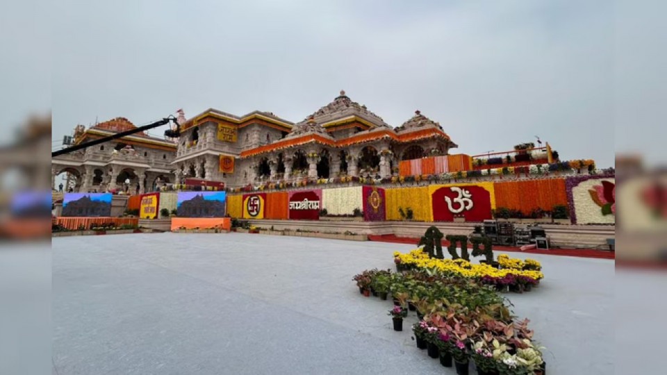 Ayodhya to Host 6,000 Guests as PM Hoists the Ram Temple’s Ceremonial Flag; Over 40 Private Jets Expected