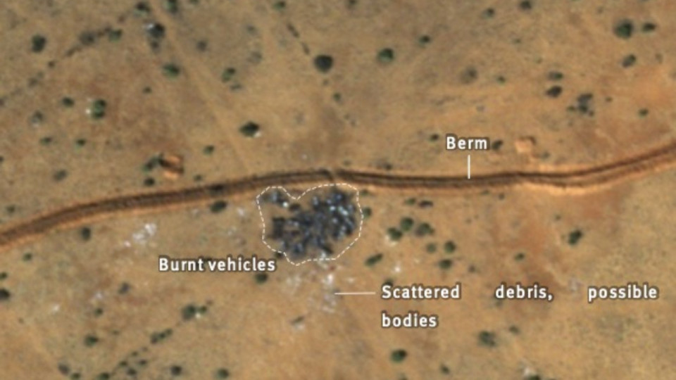 Shocking Satellite Images Show Blood and Bodies from Sudan Massacre Visible from Space