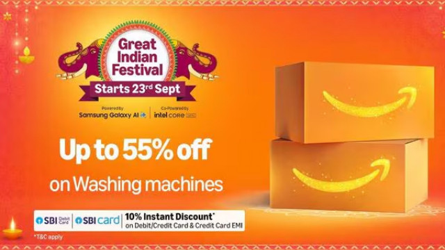 Amazon Sale Kicks Off with Washing Machine Deals at Up to 55% Off