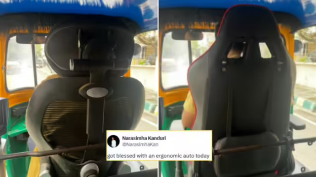 Bengaluru Auto Driver Swaps Seat for Gaming Chair, Netizens Cry 'Only in India!'