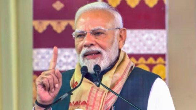 Congress Supports Pakistan-Backed Terrorists and Shelters Infiltrators, Says PM Modi in Assam  