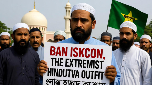 Bangladesh Islamists Call for Ban on ISKCON, Label It a Hindutva Group