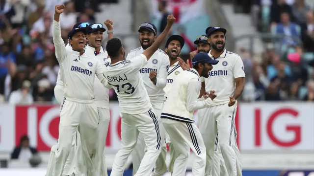 India vs England 5th Test: India Pull Off Stunning Win in 5th Test at Oval, Level Series 2-2 Against England