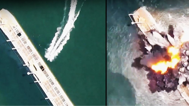 Ukraine’s Largest Naval Ship Destroyed in Russia’s First Sea Drone Strike