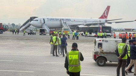 289 Lives Escape Narrowly After Aircraft Tyre Bursts Into Flames in Nepal