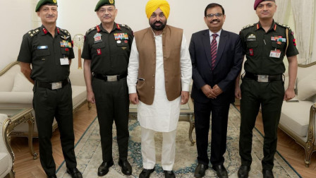 CM Bhagwant Singh Mann, Western Command Army Commander discuss border security