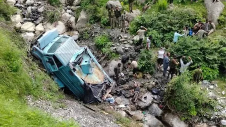 CRPF Vehicle with 23 Onboard Plunges into Gorge in J&K; 3 Killed, Many Hurt