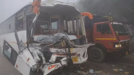 Haryana Highway Crash: Several Buses Ram into Each Other Amid Thick Fog