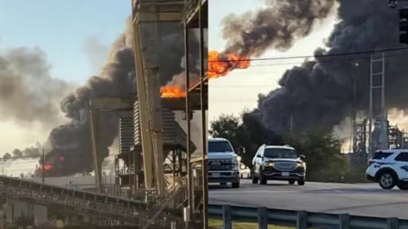 Massive Explosion at Texas Refinery Triggers Fire, Thick Smoke Engulfs Area