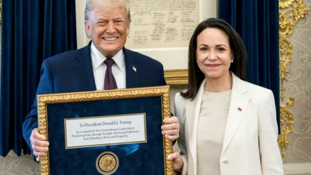 ‘Prize Cannot Be Transferred’: Nobel Committee Clarifies After Machado Gives Medal to Trump