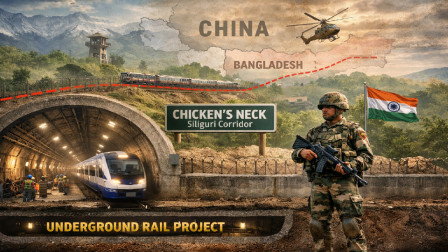 Facing Border Threats, Government Approves Underground Rail Project in Chicken’s Neck Zone