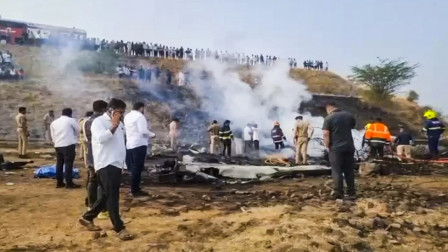 Video: First Visuals Emerge from Ajit Pawar’s Plane Crash Site, Thick Smoke Seen Across Area