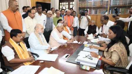 Nitish Kumar files nomination for Rajya Sabha, pledges to support next Bihar CM