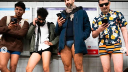 No Trousers Tube Ride Brings Laughter and Color