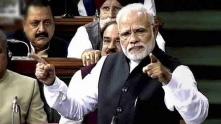 Opposition women MPs surrounded PM Modi's chair, intending to attack him; claims BJP MP.