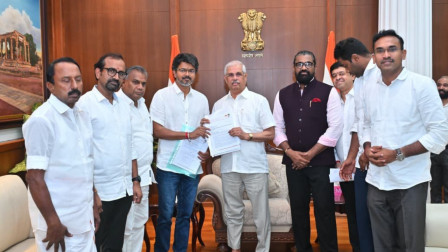 Tamil Nadu: TVK Chief Thalapathy Vijay meets Governor