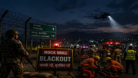 Blackout Mock Drills Conducted in Punjab and J&K Amid Heightened Security Alert