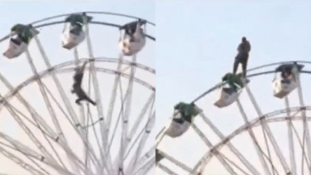 Watch This Guy Defy Gravity on a Giant Wheel!