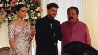 Kuldeep and Vanshika Reception: Yogi Adityanath, Team India stars attend