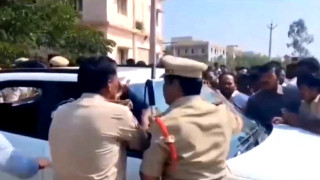 Violence During Congress–BJP Clash in Telangana Leaves Several Injured, MLA’s Car Overturned