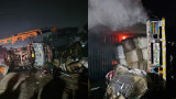 Deadly Collision in UP: Bus Hits Truck, Bursts Into Flames, Dozens Injured
