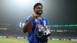 Sanju Samson gets emotional after becoming Player of the Tournament