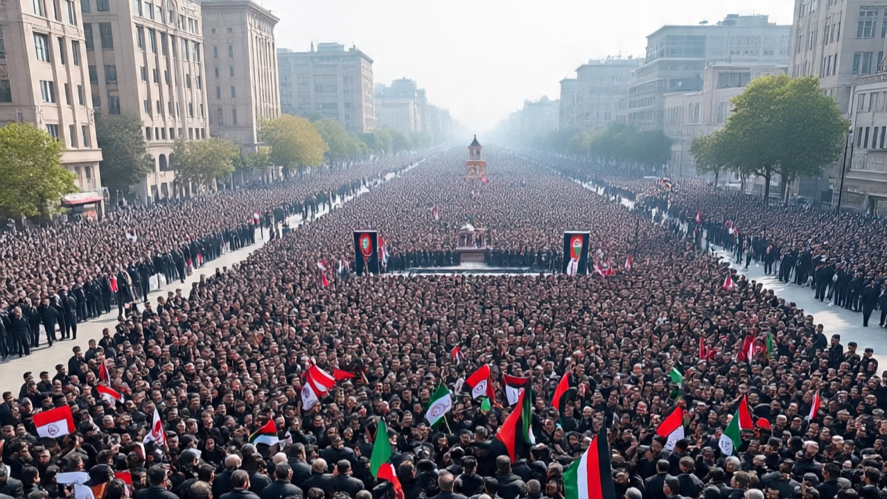   Iran Holds Funeral for Commanders and Scientists Killed in War with Israel; Massive Crowds Gather