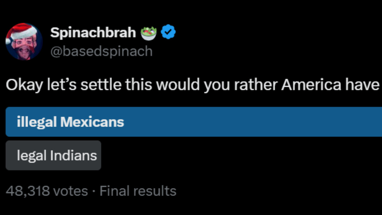 Racial bias or cultural preference? Poll reveals 82% support for illegal Mexicans over legal Indians