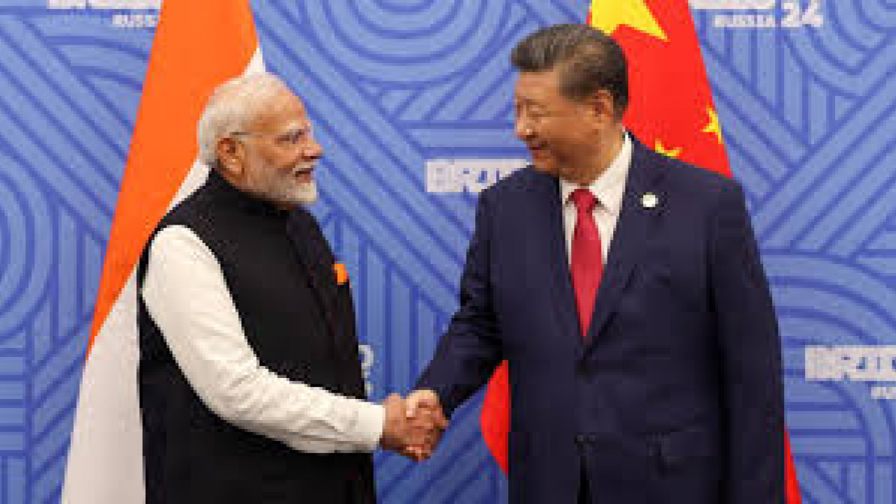  President of China Jinping with PM Modi