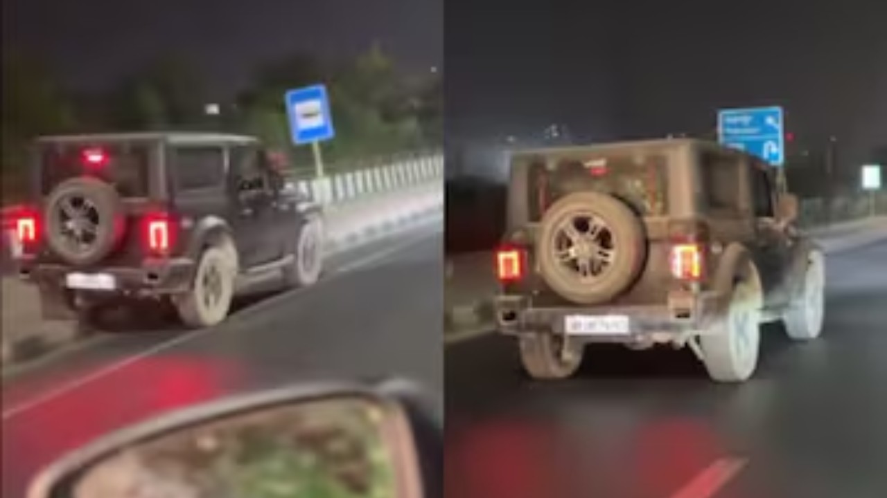  Viral video exposes reckless driving on NH-9: Outrage grows over man endangering lives on footpath