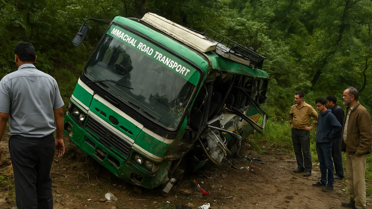 5 Dead, Several Injured After HRTC Bus Falls into Gorge in Himachal’s Sarkaghat
