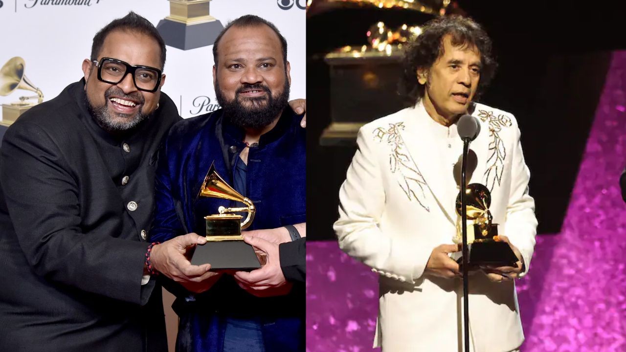 Grammys 2024 Musicians Shankar Mahadevan, Zakir Hussain win Best