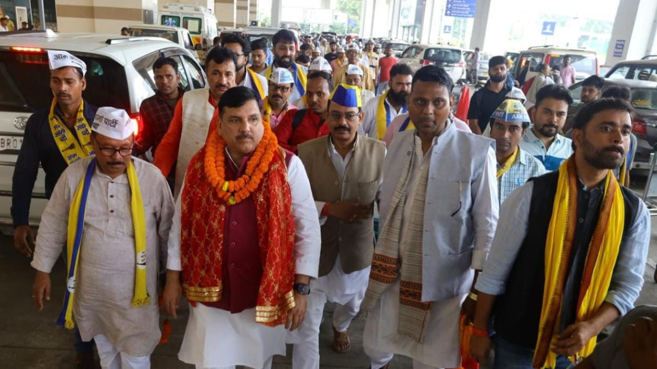 AAP’s Sanjay Singh Launches Bihar Poll Campaign, Slams BJP-JDU for 20 Years of “False Promises”