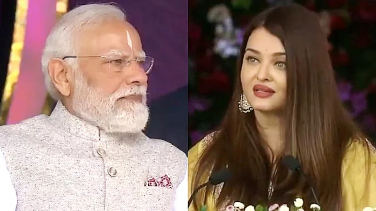 Aishwarya Rai Bachchan attended Sathya Sai Baba's centenary celebrations
