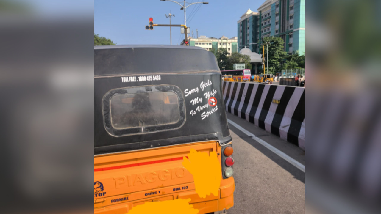 Chennai auto driver's clever declaration of loyalty captivates online audience; Sparking laughter ac
