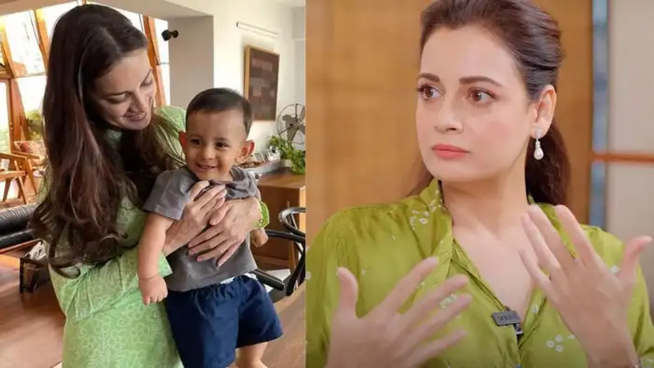 Dia Mirza with her son