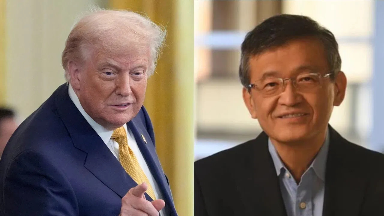 Donald Trump and Lip-Boo Tan