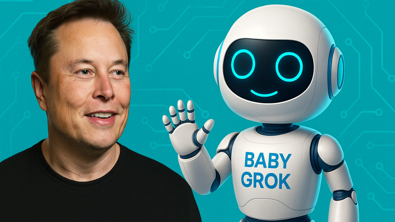 Elon Musk Unveils ‘Baby Grok’ – An AI Friend Made Just for Kids!