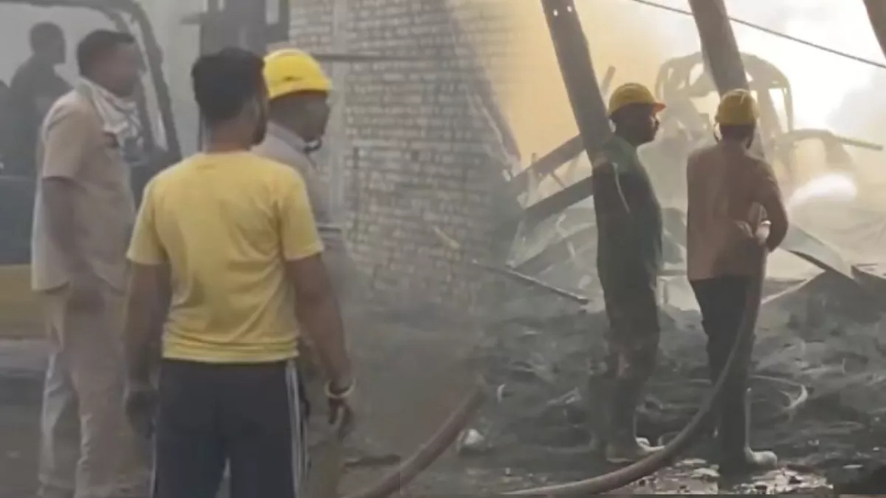 Fire in factories in jalandhar