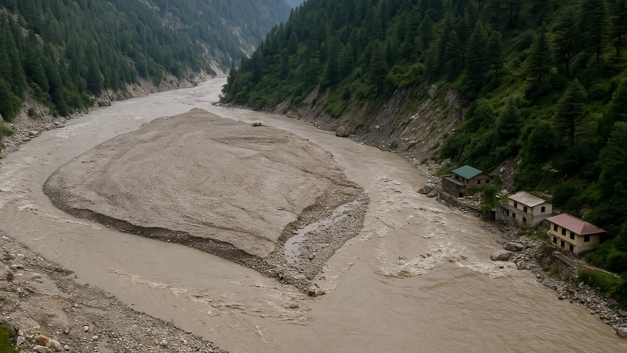 Flash Flood Alters Bhagirathi’s Route, River Shifts Back to Old Path      