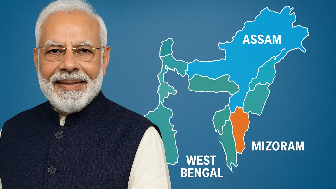 From Mizoram to Bihar: PM Modi to Inaugurate Rs 71,850 Crore Projects During Sept 13–15 Visit