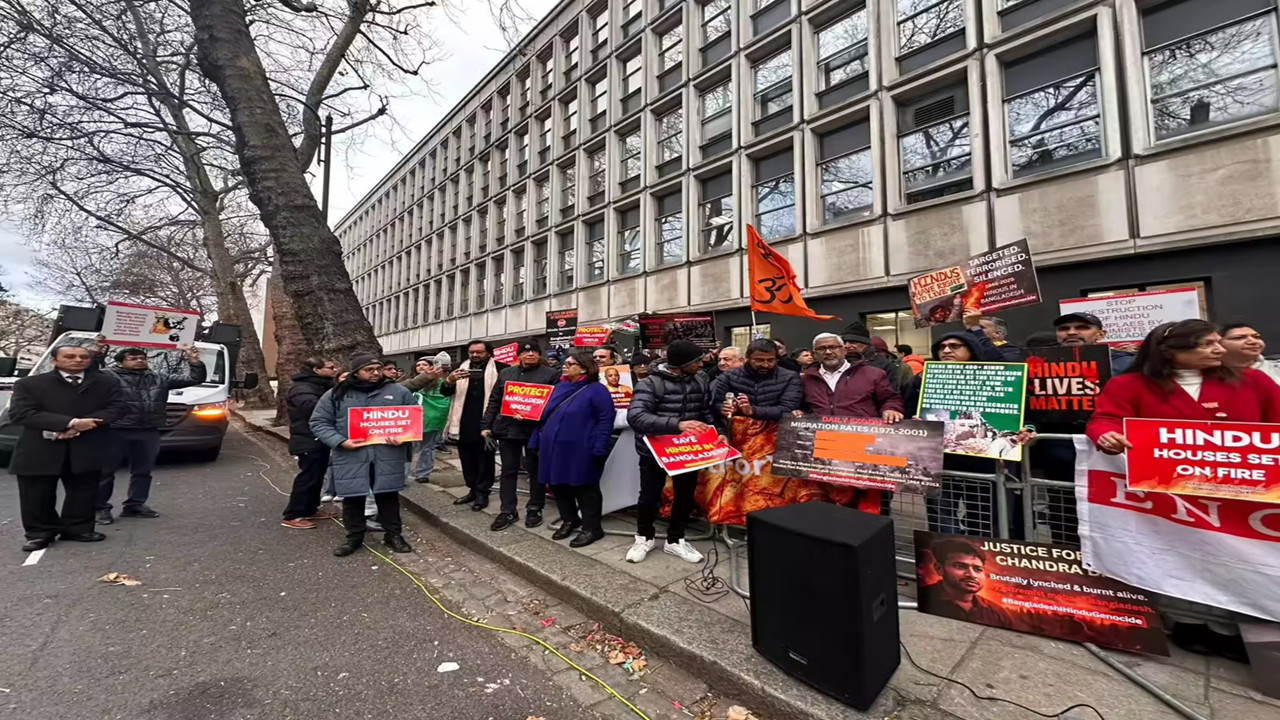 Tension in London As Khalistani Group Counters Peaceful Hindu Demonstration