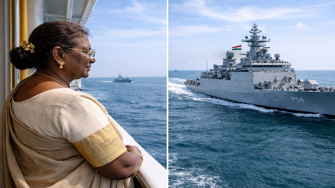 India Puts Strategic Strength on Display: President Murmu to Salute 71 Warships and 50 Jets Today