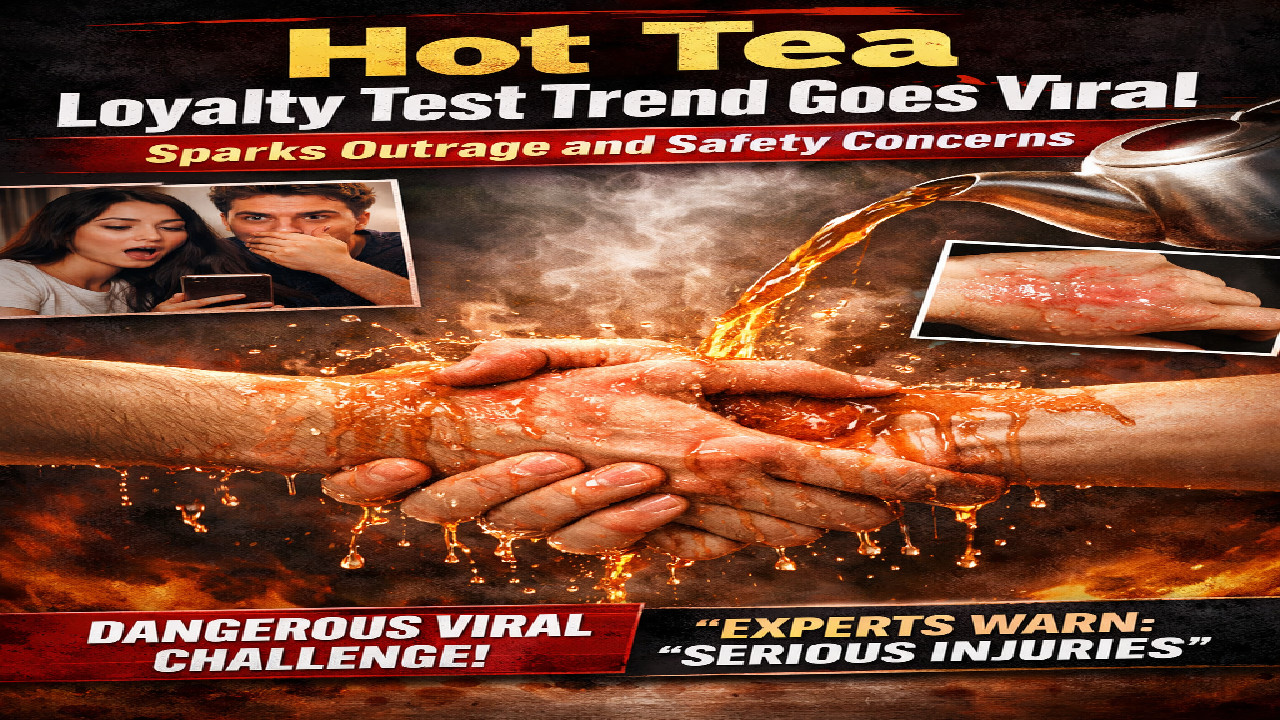 Hot Tea Loyalty Test Trend Goes Viral, Sparks Outrage and Safety Concerns