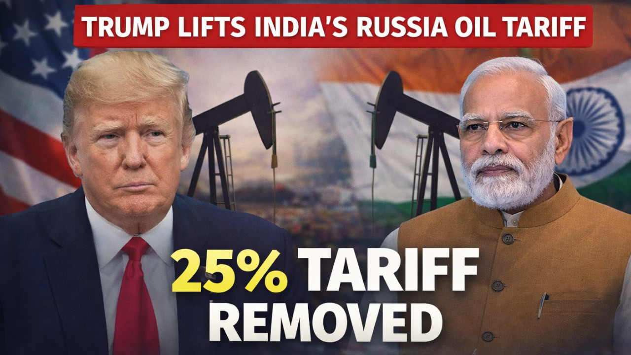 Big Relief for India as Donald Trump Lifts 25% Tariff Linked to Russia Oil Imports
