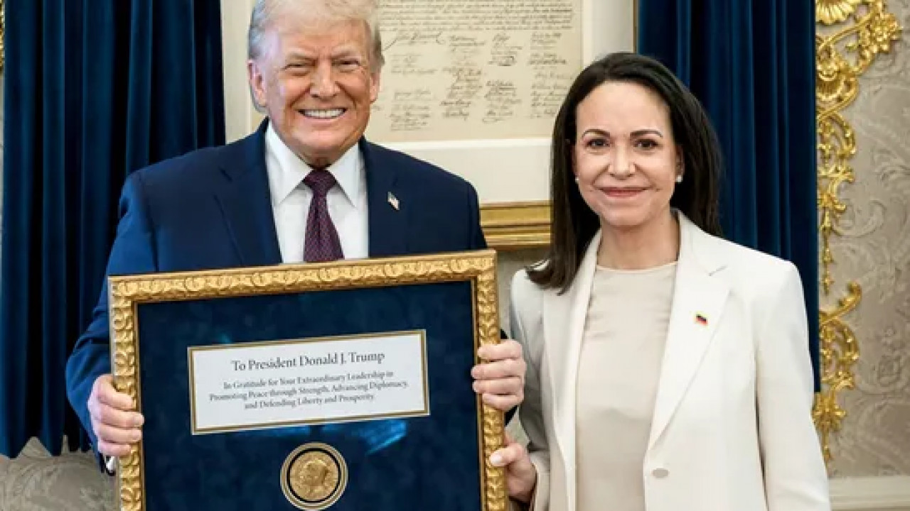 ‘Prize Cannot Be Transferred’: Nobel Committee Clarifies After Machado Gives Medal to Trump