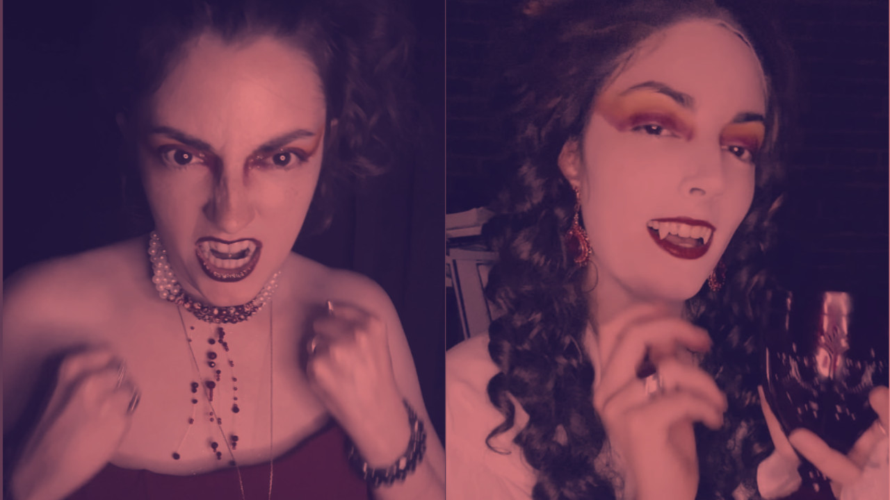 Haley, real-life vampire who draws energy from her husband