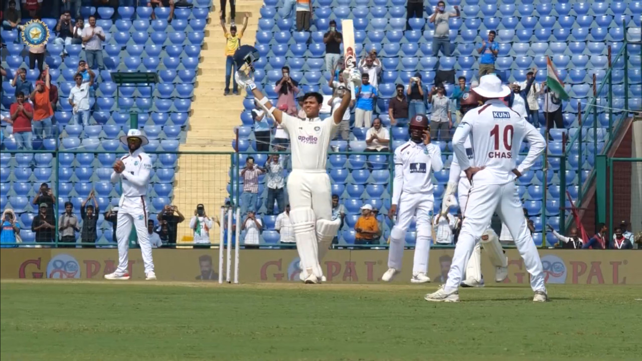 IND vs WI: Yashasvi Jaiswal hits 7th Test century, breaks major record against West Indies
