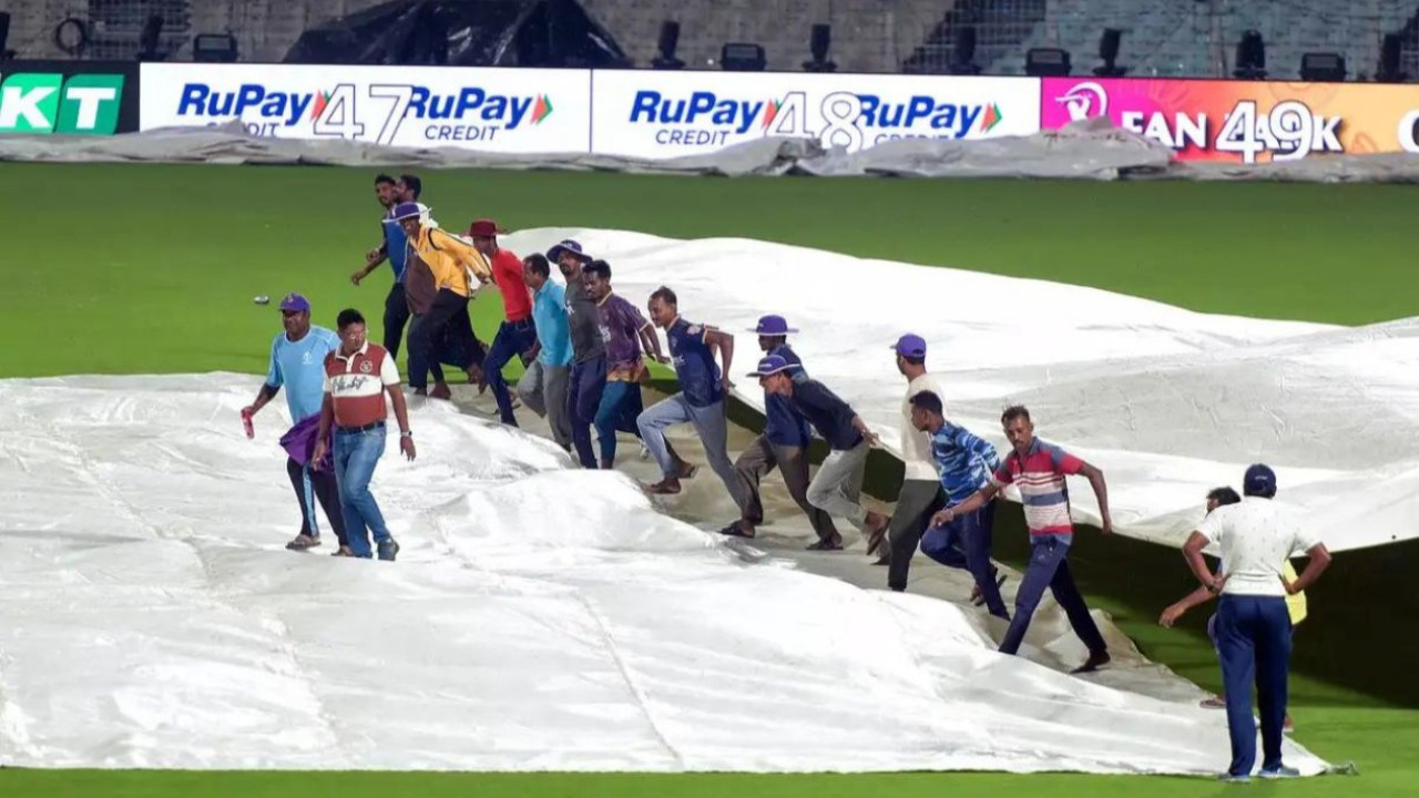 IPL 2026: Rain plays spoilsport, washes away clash between KKR and Punjab Kings
