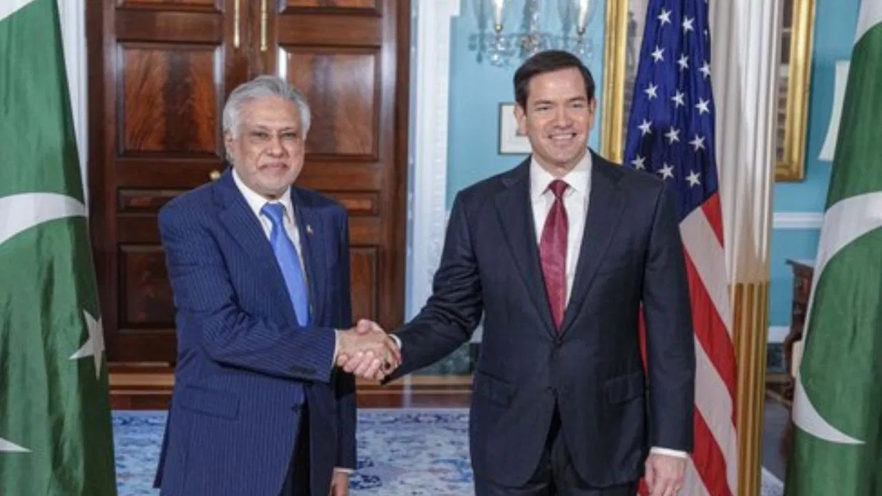 Ishaq Dar and Marco Rubio